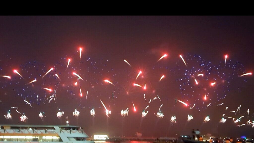 dev-deepawali-fireworks-2 Colourful fireworks illuminating Varanasi during Dev Deepawali